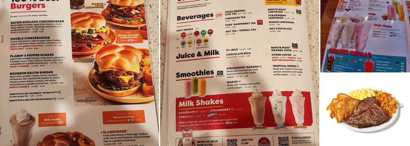 Denny's Menu