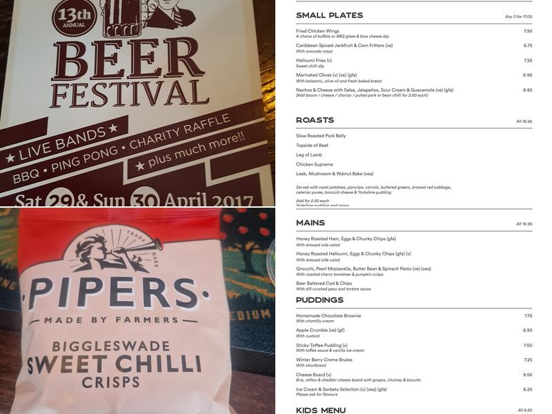 Inn on the Green Menu