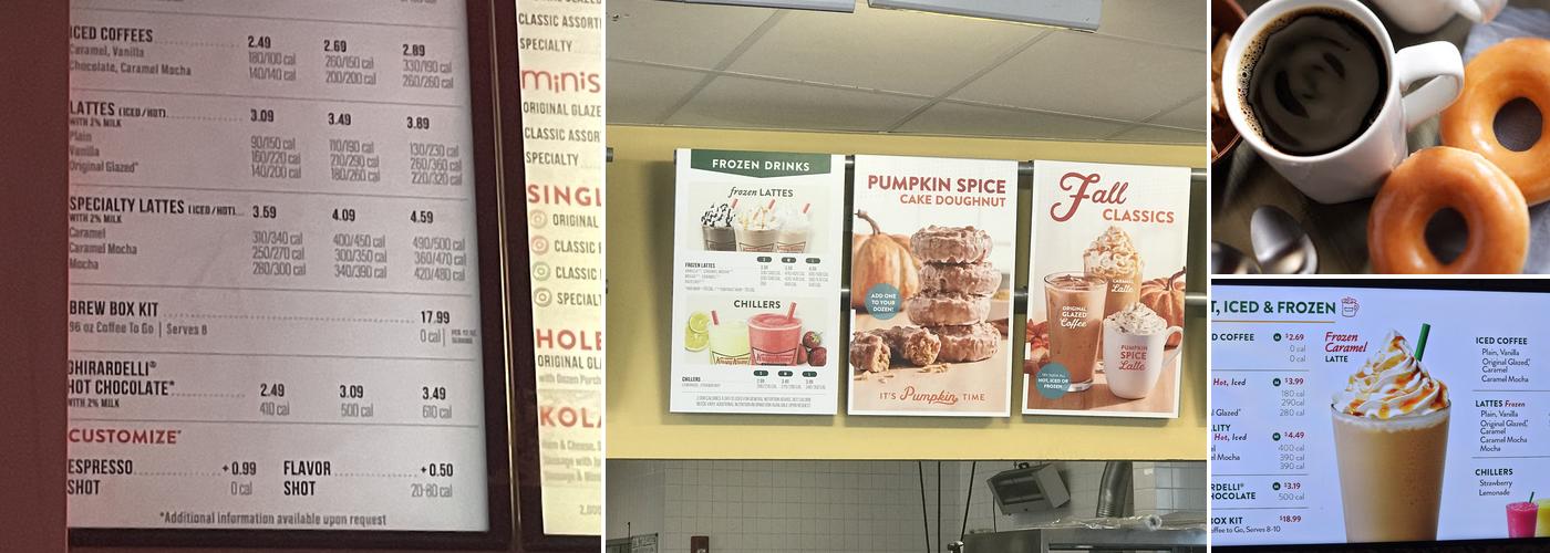 Krispy Kreme Menu
