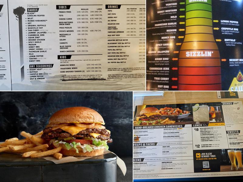 Buffalo Wild Wings Menu