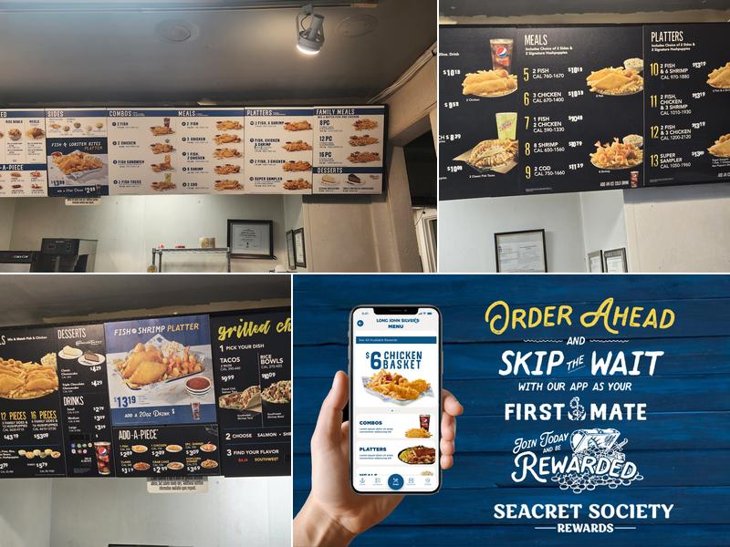 Long John Silver's Menu