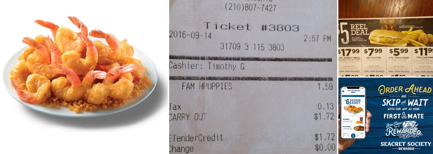 Long John Silver's Menu