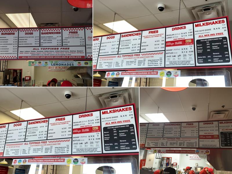 Five Guys Menu