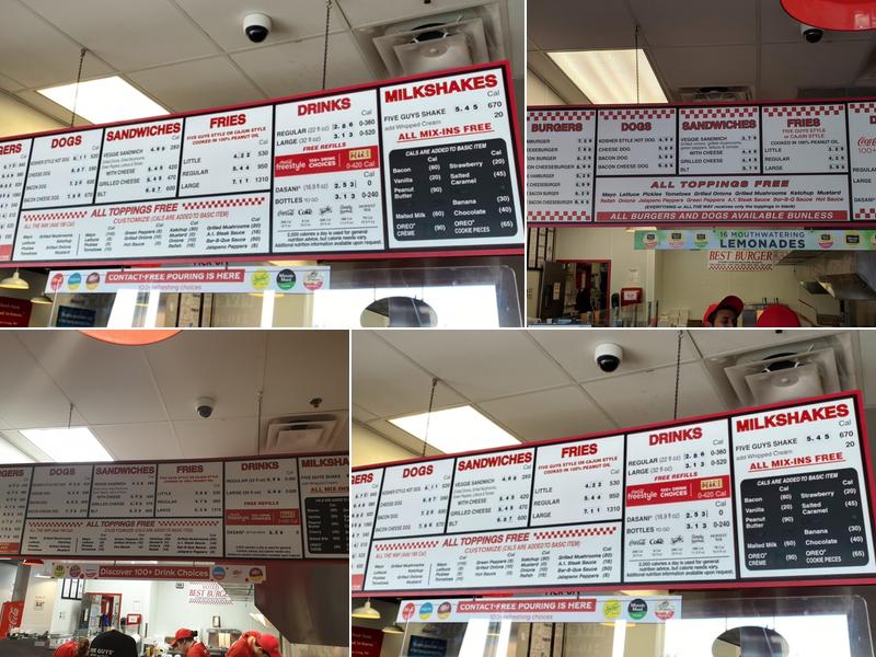 Five Guys Menu