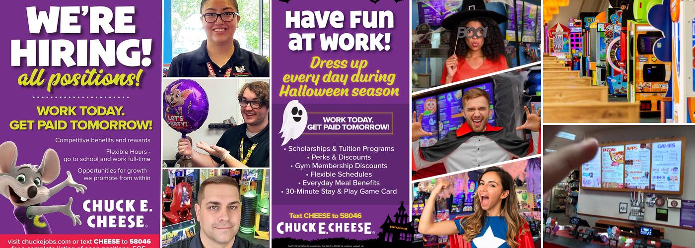 Chuck E. Cheese Menu