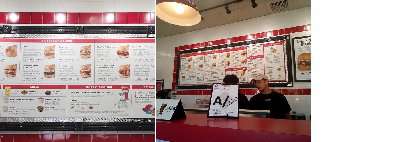 Firehouse Subs Potranco Village Menu