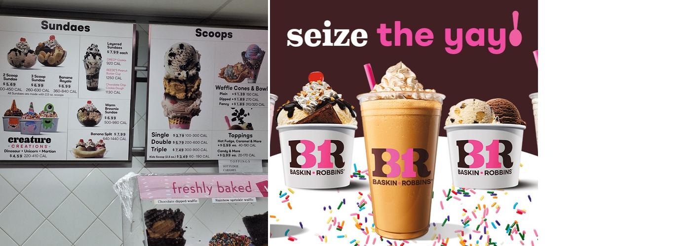 Baskin-Robbins Menu