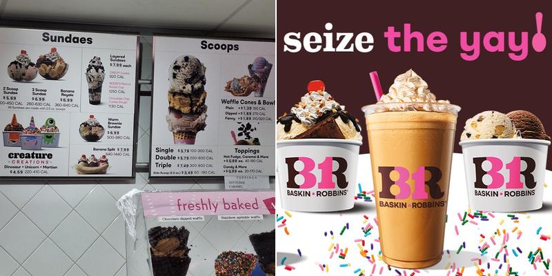 Baskin-Robbins Menu