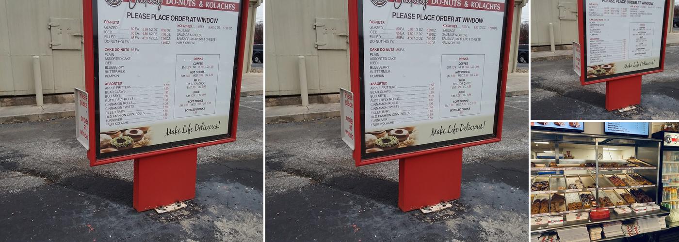 Shipley Do-Nuts Menu