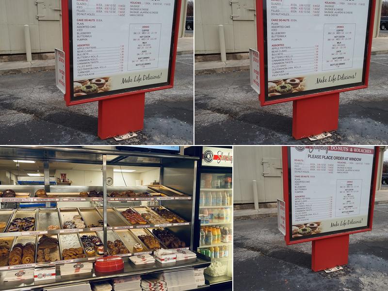 Shipley Do-Nuts Menu