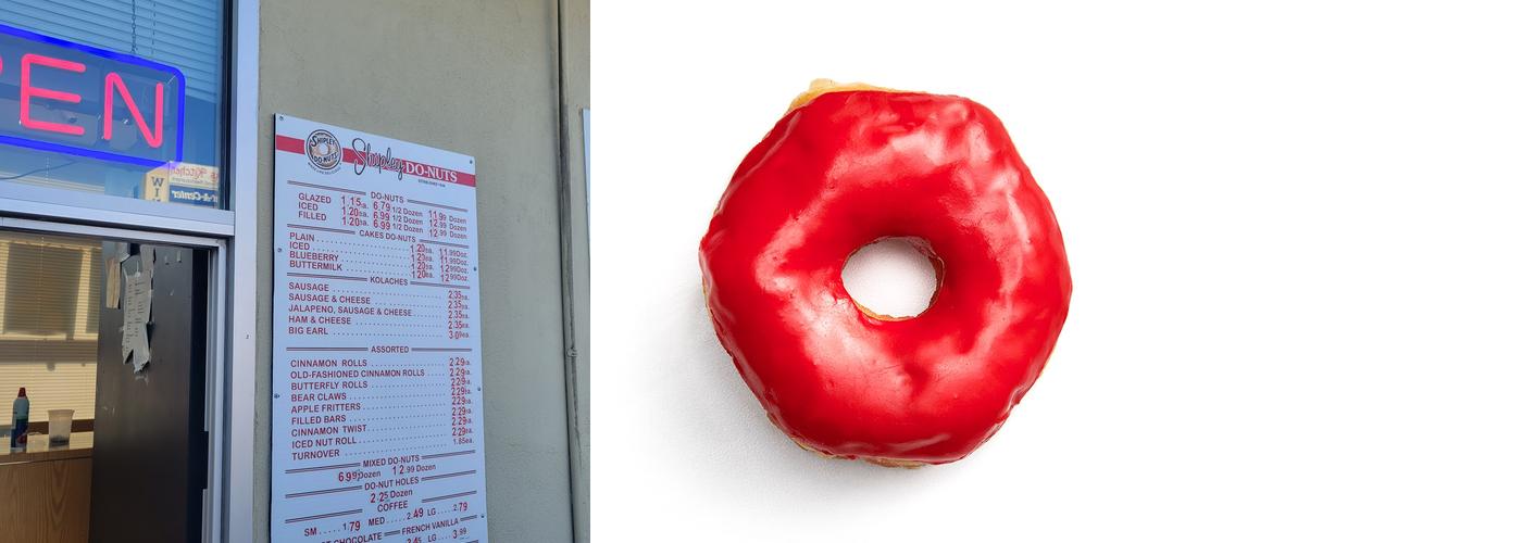 Shipley Do-Nuts Menu