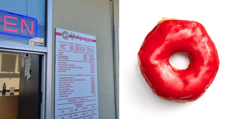 Shipley Do-Nuts Menu