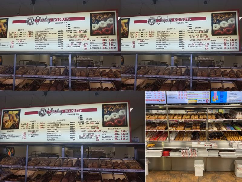 Shipley Do-Nuts Menu