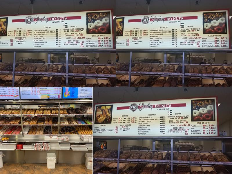 Shipley Do-Nuts Menu