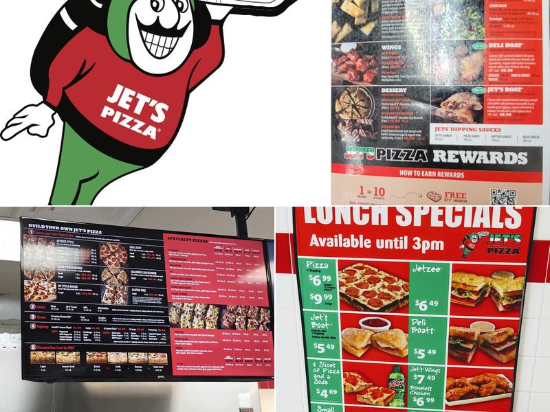 Jet's Pizza Menu