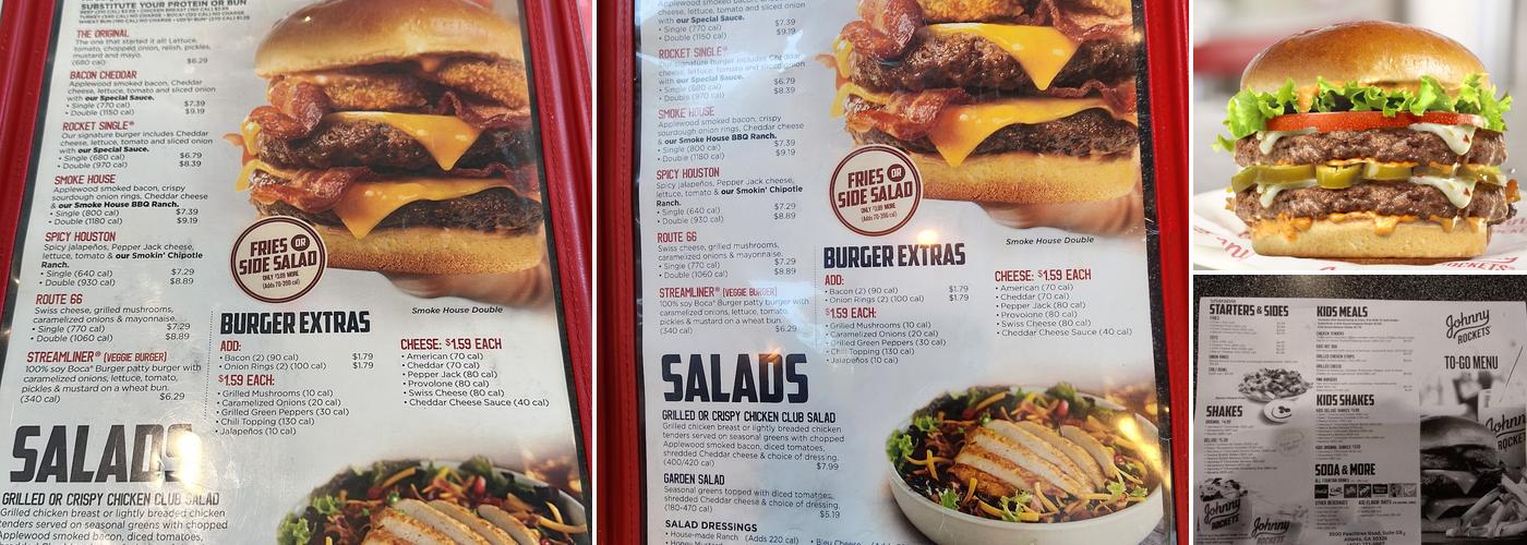 Johnny Rockets Menu