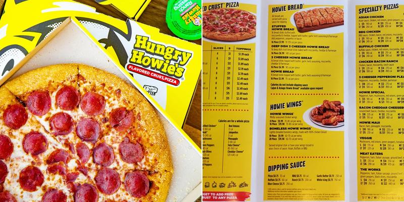Hungry Howie's Pizza Menu
