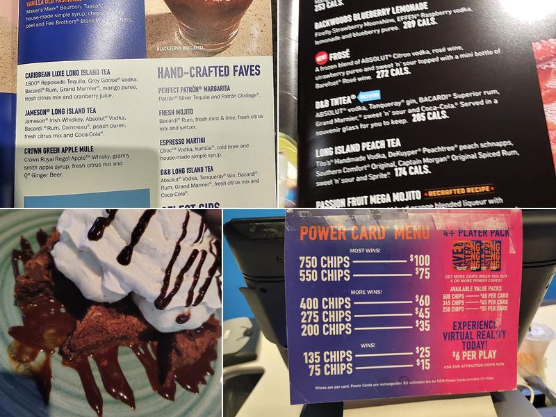 Dave & Buster's San Antonio - Rivercenter Menu