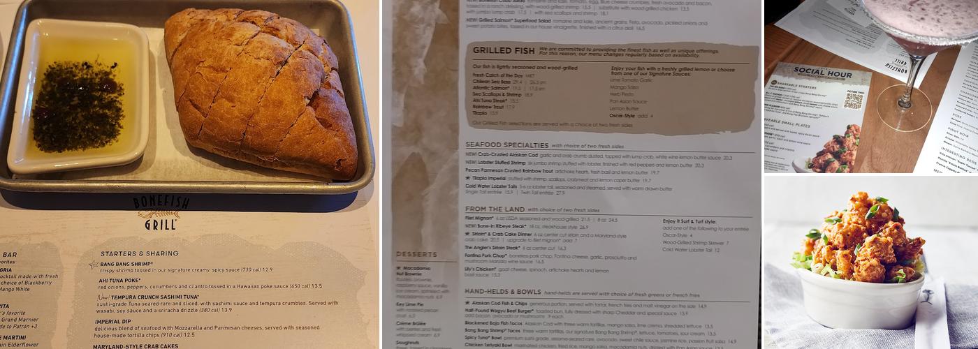 Bonefish Grill Menu