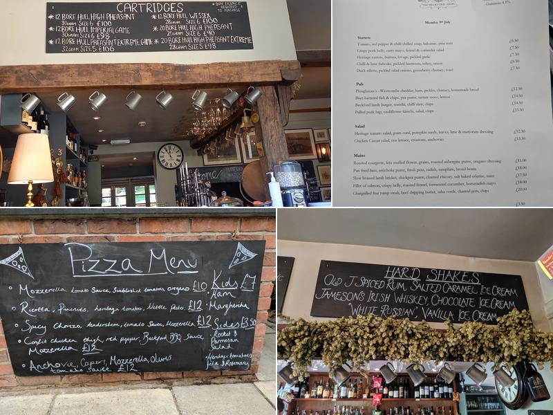 The Beckford Arms Menu