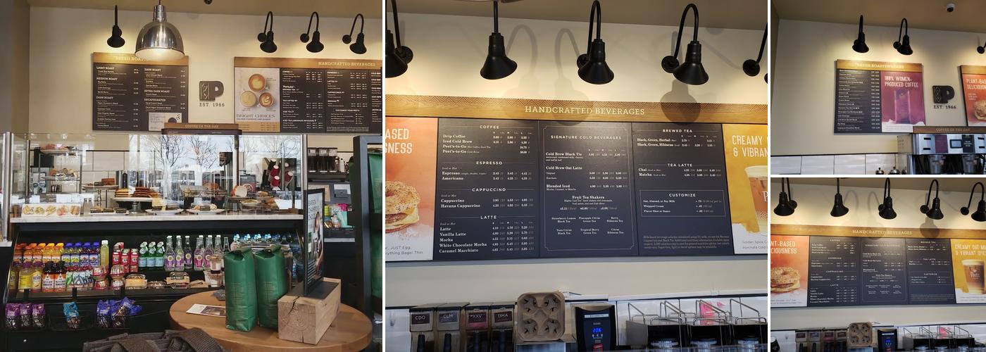 Peet's Coffee Menu
