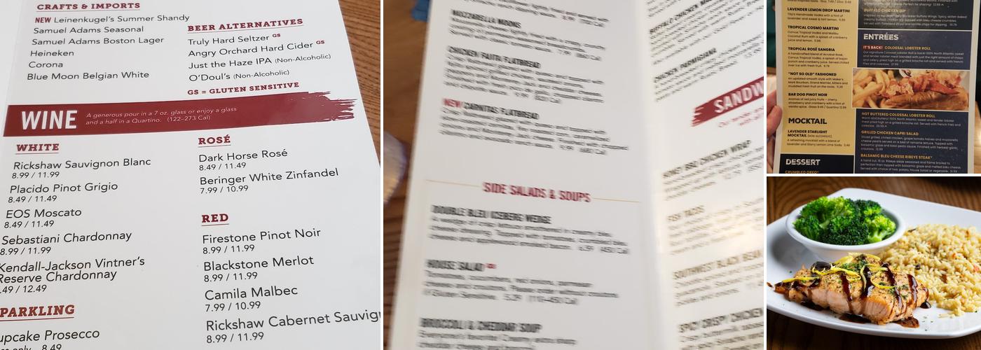 99 Restaurants Menu