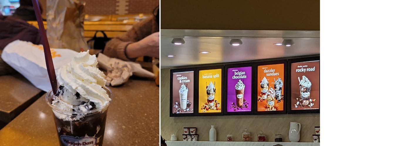 Häagen-Dazs Menu