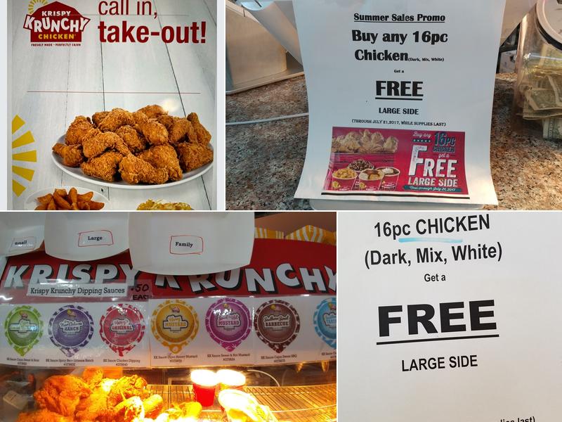 Krispy Krunchy Chicken Menu