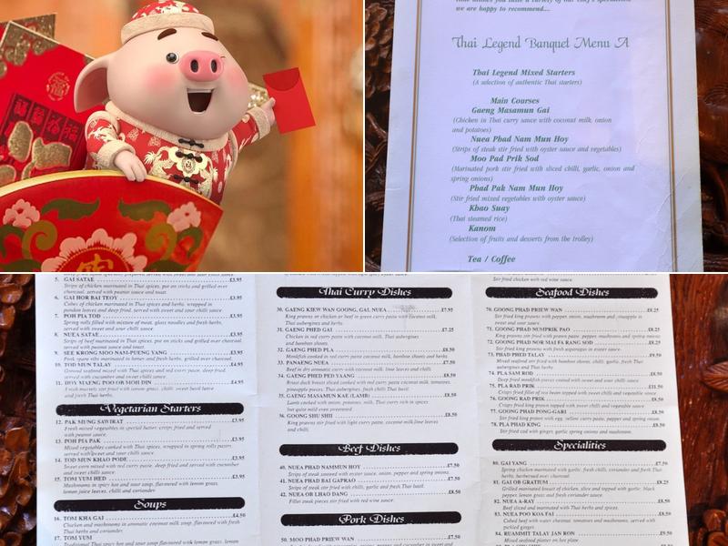 Thai Legend Restaurant Menu