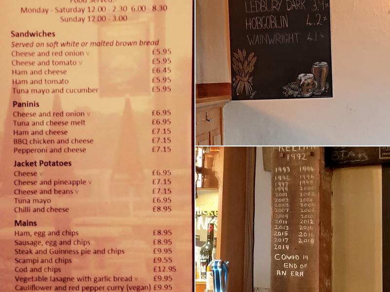 The Swan Hotel Menu