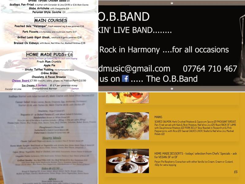 The Cropthorne Bell Menu