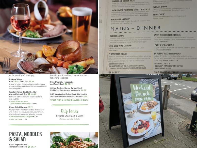 The Old Hare And Hounds Menu