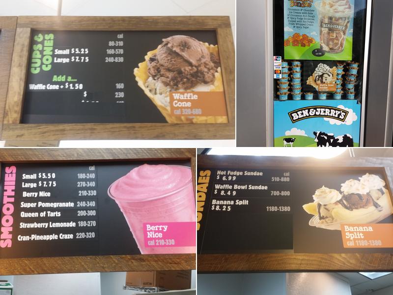 Ben & Jerry’s Menu