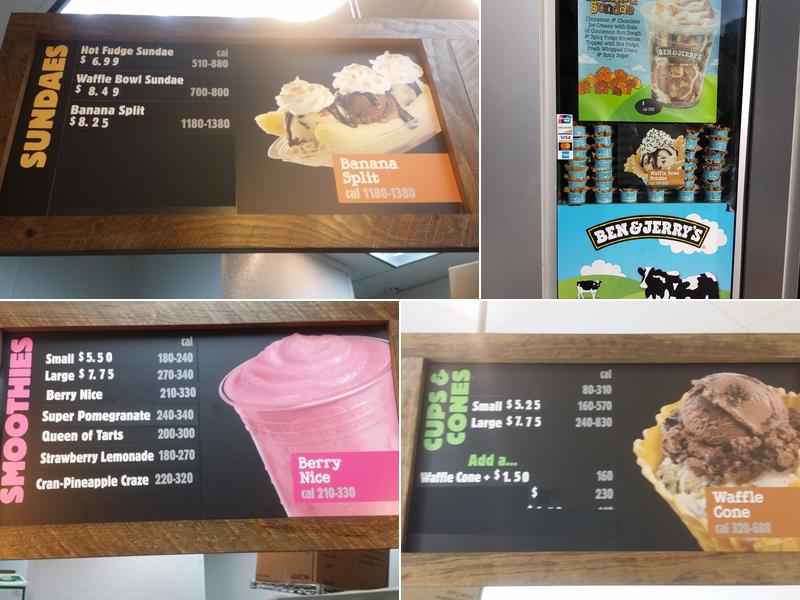 Ben & Jerry’s Menu