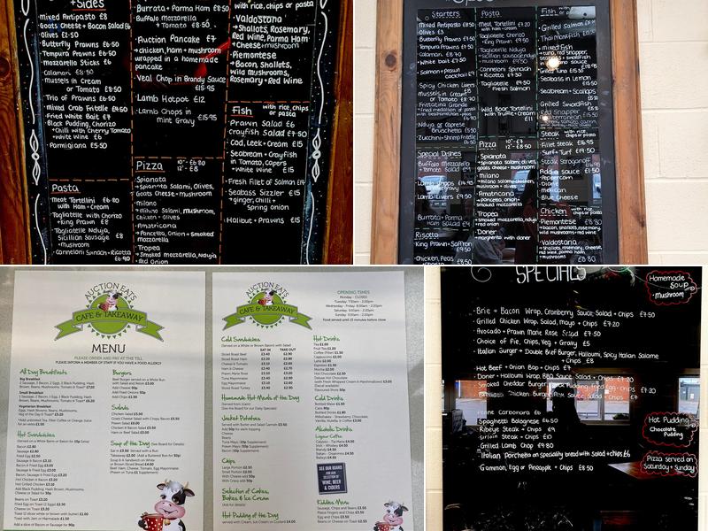 Auction Eats Menu