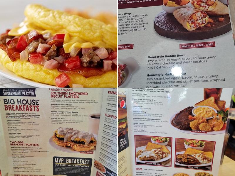 Huddle House Menu