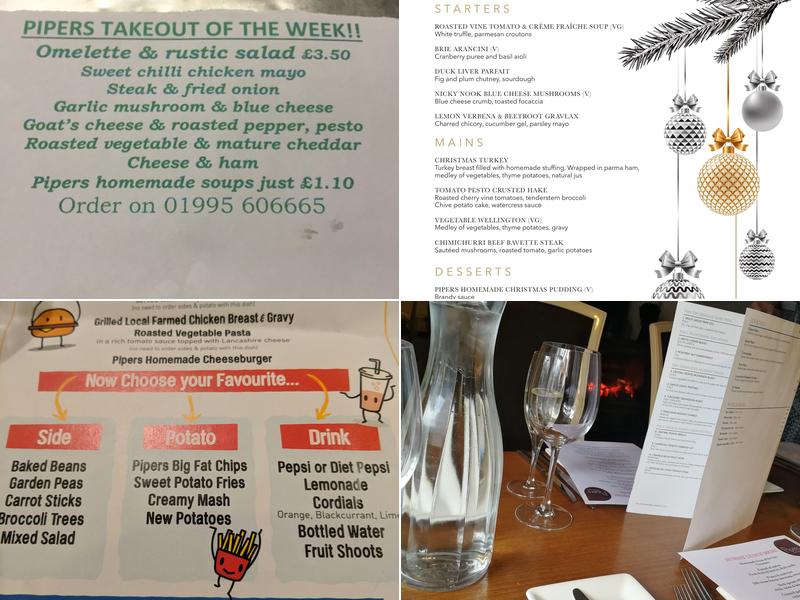 Pipers Menu