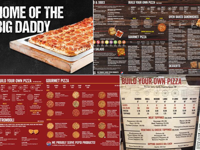 Fox's Pizza Den Menu