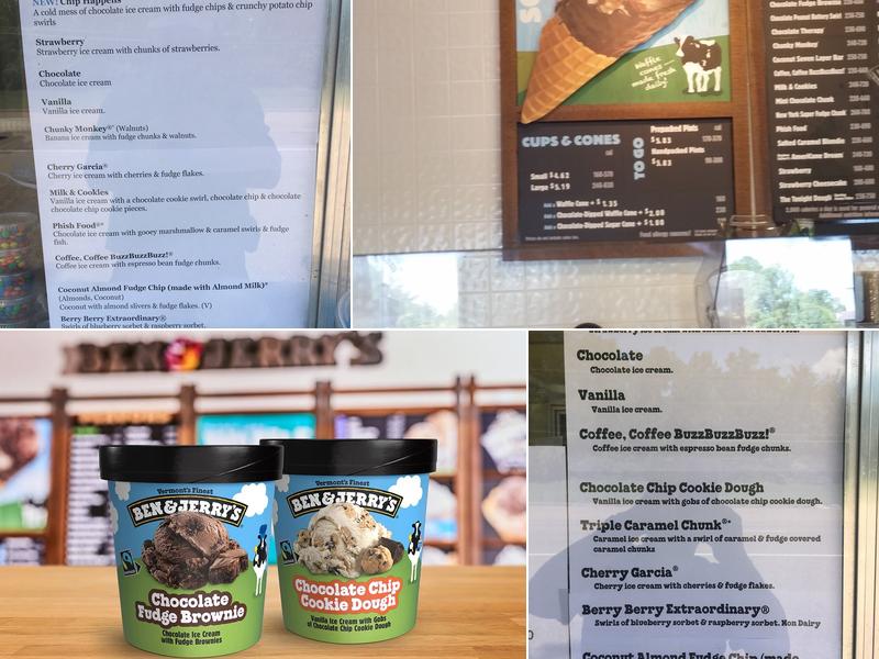 Ben & Jerry’s Menu