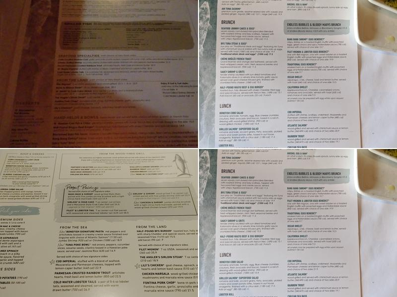 Bonefish Grill Menu