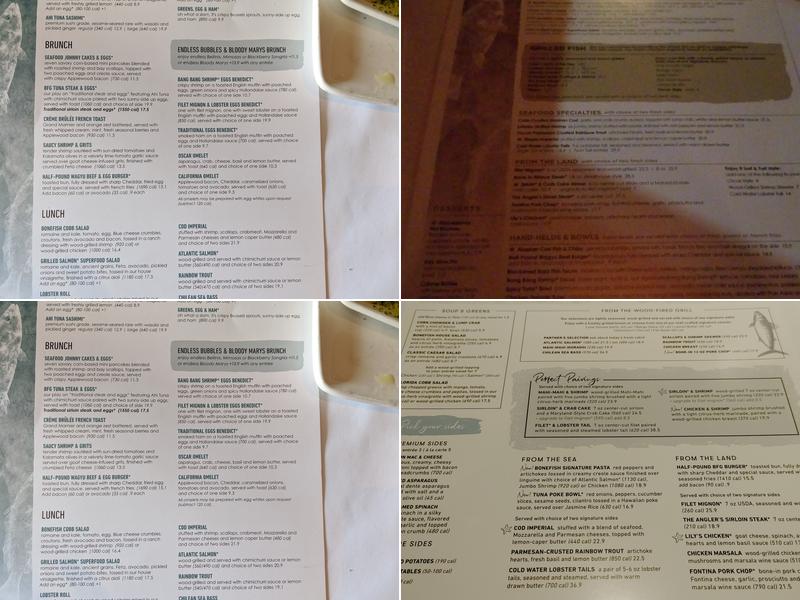 Bonefish Grill Menu