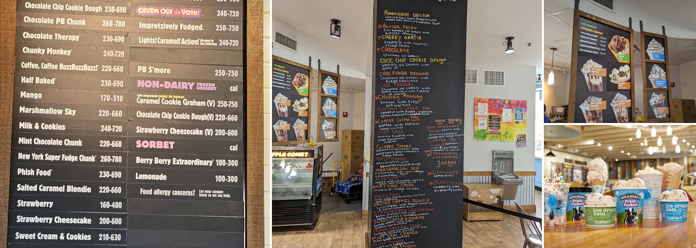 Ben & Jerry’s Menu