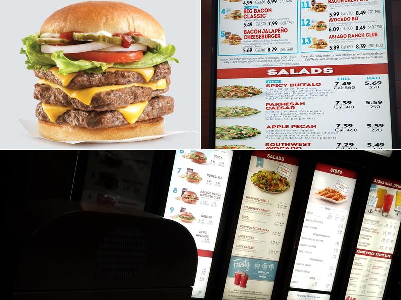 Wendy's Menu