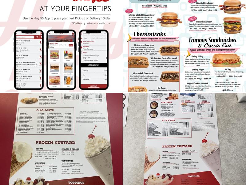 Hwy 55 Burgers Shakes & Fries Menu