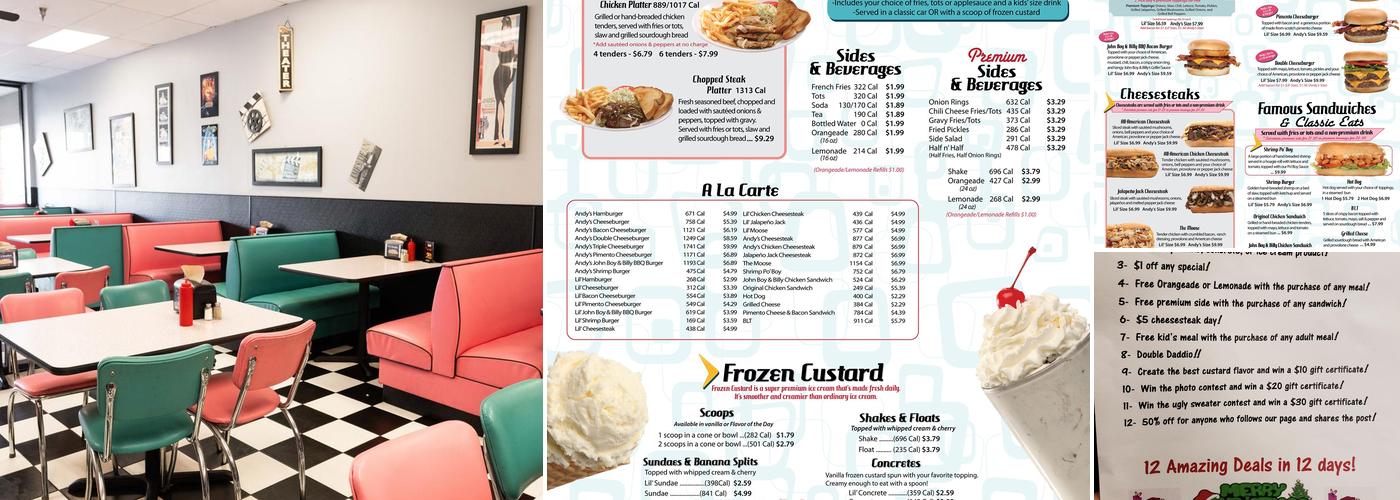Huckle Burger Menu