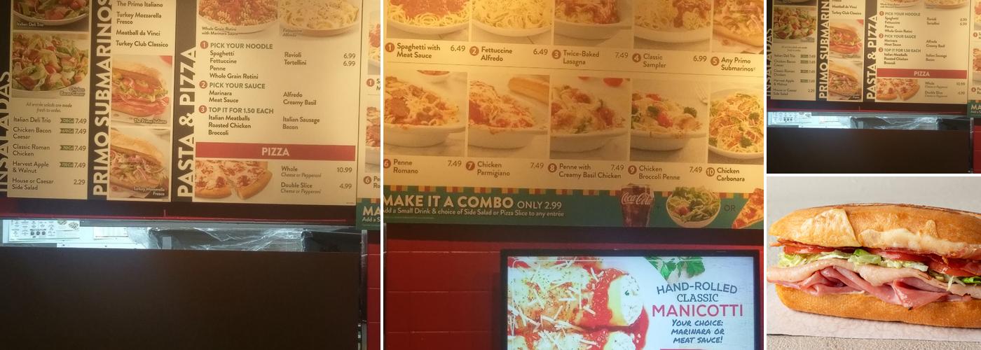 Fazoli's Menu