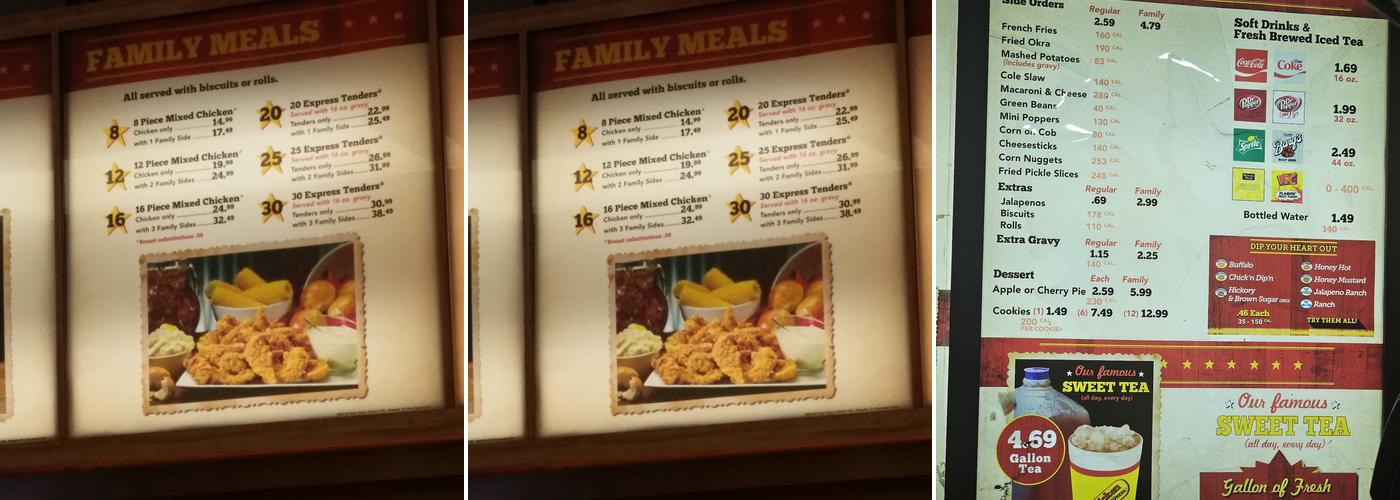 Chicken Express Menu