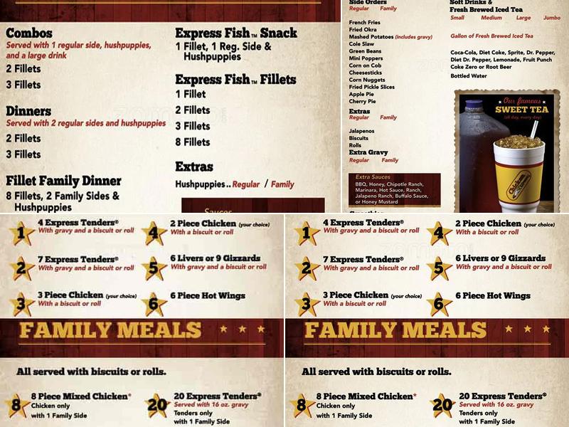 Chicken Express-Plano Menu