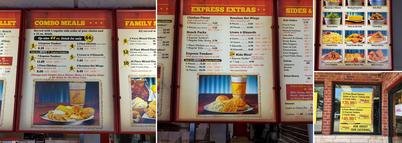 Chicken Express Menu
