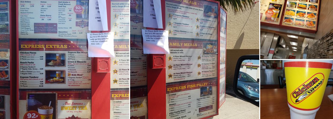 Chicken Express Menu